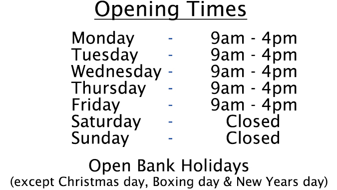 Pendle Frozen Foods: Opening times